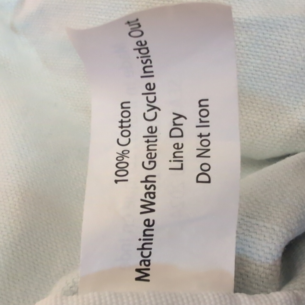 Athleta Ombre Blue and White Tote Bag O/S 100% Cotton - Picture 5 of 6